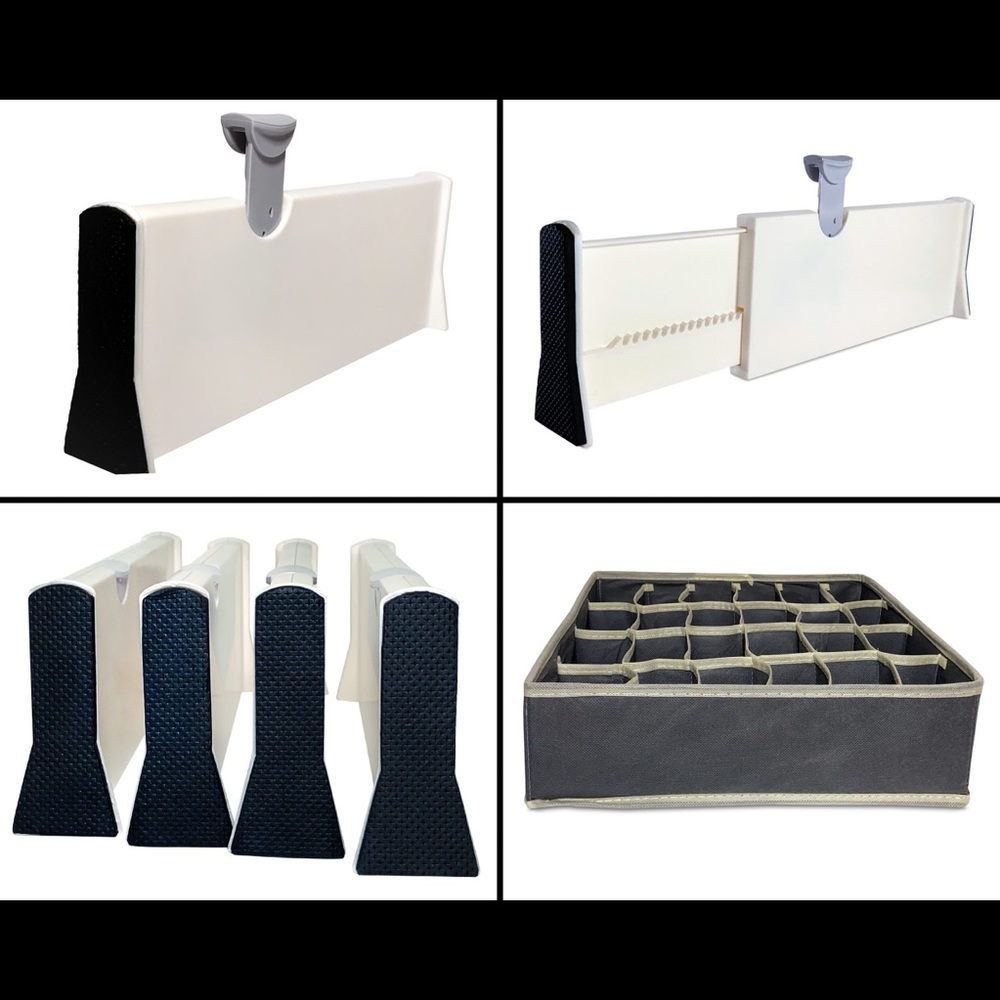 Drawer Dividers 4 Pack + 1 Underwear Organizer - Picture 4 of 5